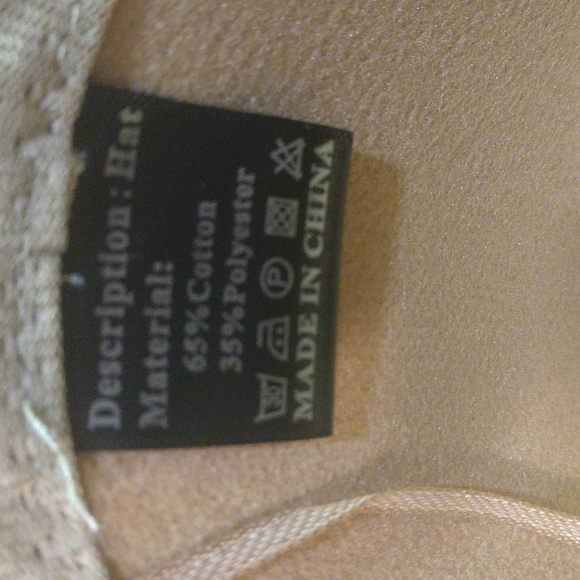 Unisex Western Southern Tan Cowboy Hat Turquoise Tassels Pendants Fringe Accent - Picture 8 of 13